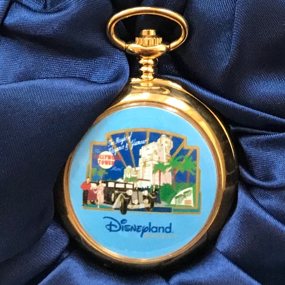 Disney Accents Rare Disney Hollywood Tower Hotel Pocket Watch